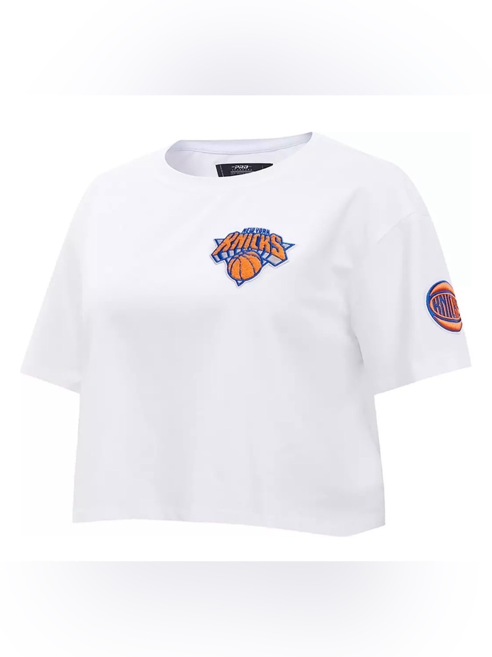 Pro Standard Women's New York Knicks White Boxy T-Shirt 2XL